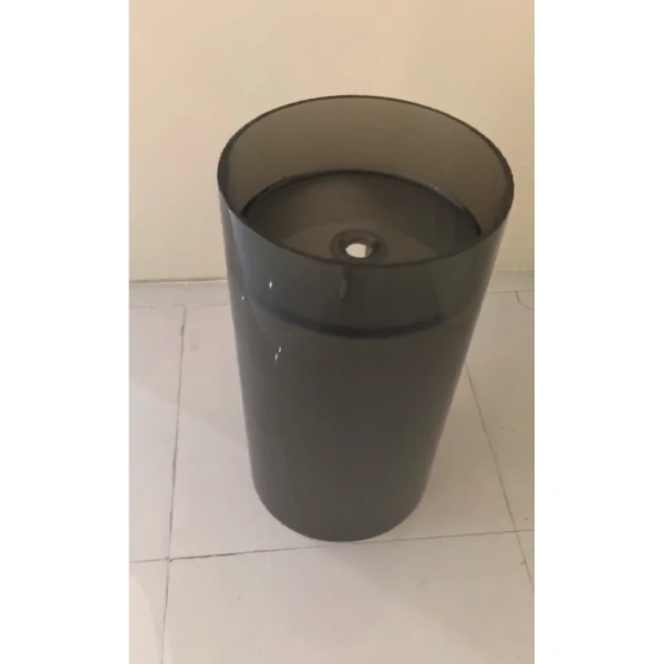 Раковина Abber Kristall AT2708Onyx-H 45x45 см, напольная, черный