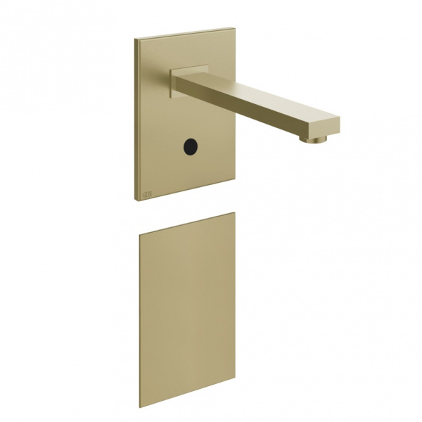 Смеситель для раковины скрытого монтажа Gessi Rettangolo электронный 20130#727, латунь брашированная PVD