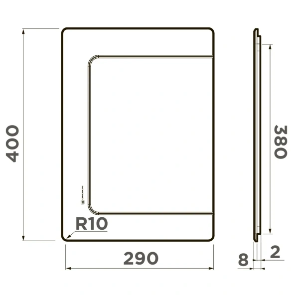 Разделочная доска Omoikiri CB-BASIC-380 4999100 40x29x0,8 см, оружейная сталь
