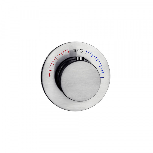 Смеситель для душа Boheme Uno 627-T-INOX встраиваемый, термостатический, нержавеющая сталь