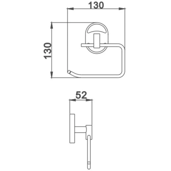 Держатель туалетной бумаги Haiba HB1903-3