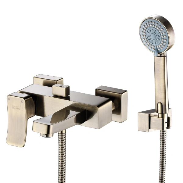 Смеситель для ванны, WasserKRAFT Exter 1601, светлая бронза