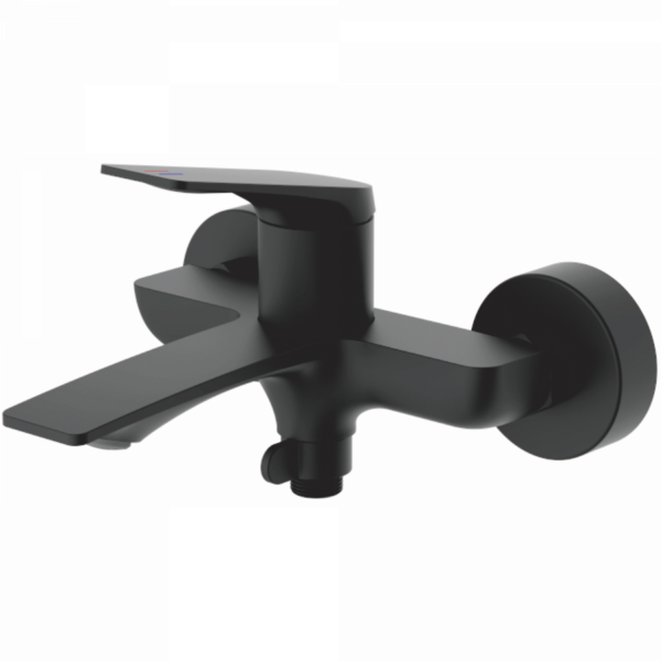Смеситель для ванны Haiba HB60816-7 с литым изливом, черный матовый