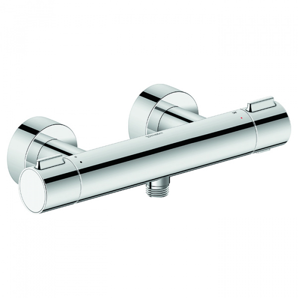 Смеситель для душа Duravit Wave WA4220000C10, настенный, термостатический, хром