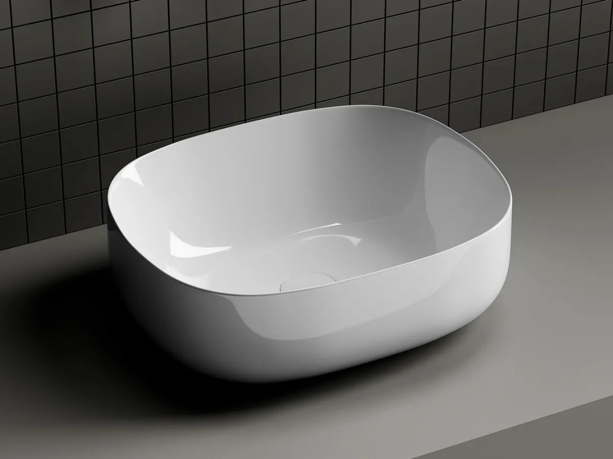 Раковина CeramicaNova Элемент CN6018 46x35 см, белый