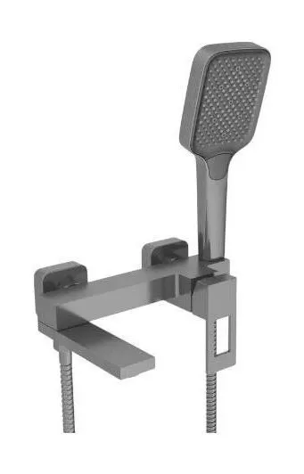 Смеситель для ванны с душем Vivi Felice 0740 GM, оружейная сталь
