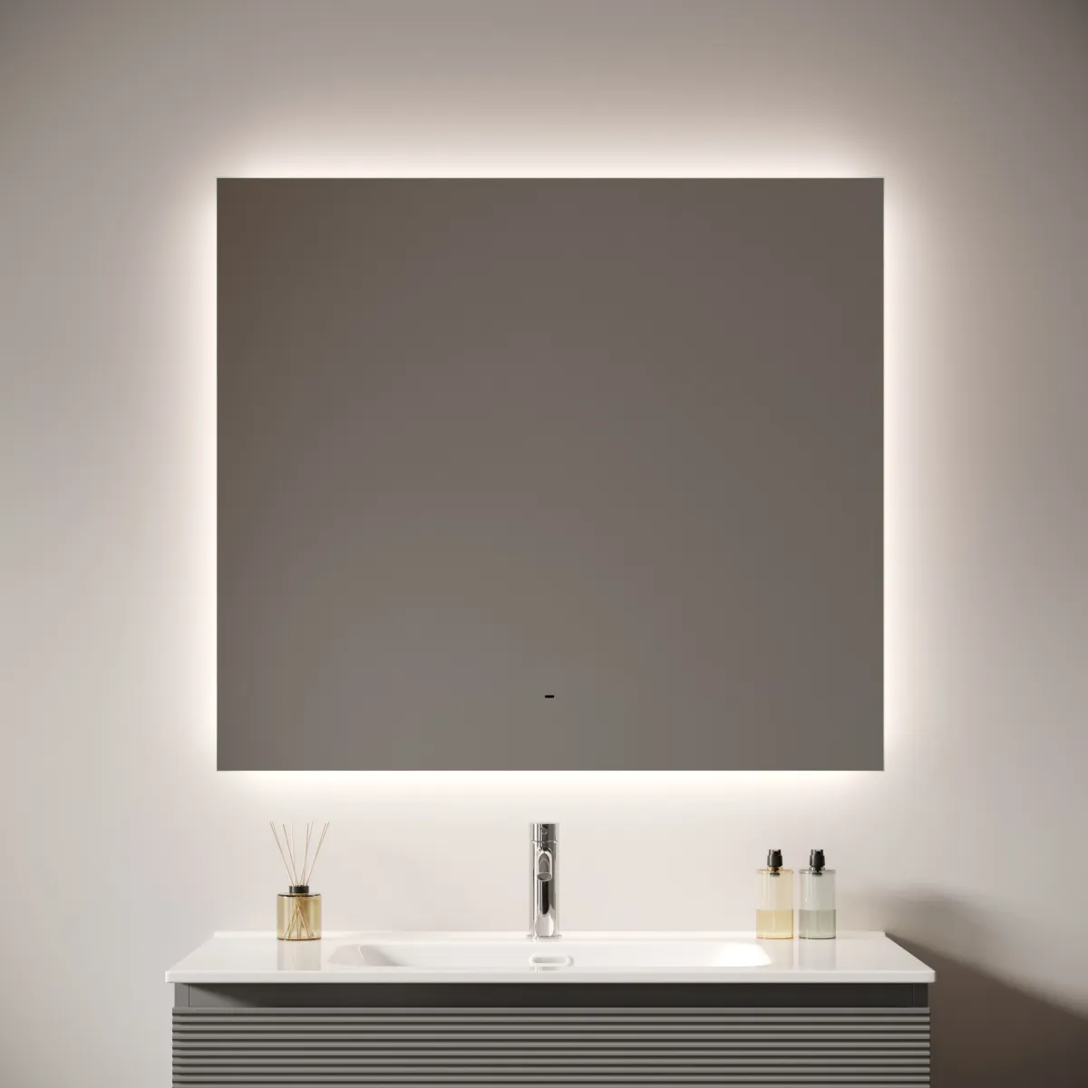 Зеркало Sancos Square 2.0 SQ2.900 90x70 см, с подсветкой