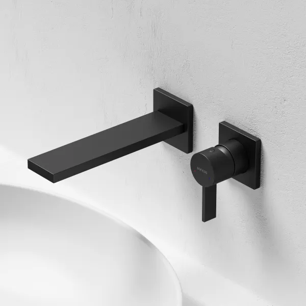 Смеситель для раковины Sancos Linn SC9021MB встраиваемый, черный матовый