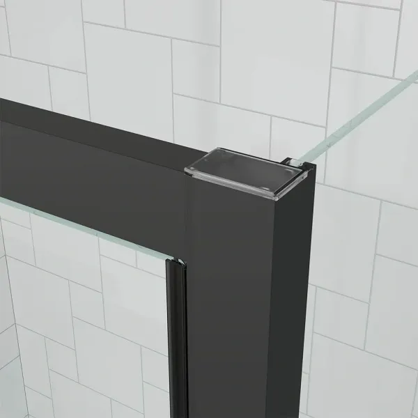 Душевой уголок Veconi Ottimo OP20B-SP-12070-12-C9 120x70 см, профиль черный матовый, стекло тонированное матовое
