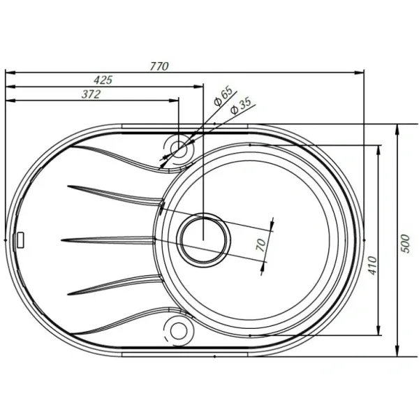 Кухонная мойка Iddis Kitchen G K18C771I87, шоколад