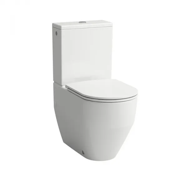 Унитаз-моноблок напольный Laufen Pro 8.2595.2.000.000.1 + 8.2995.3.000.973.1, подвод снизу, белый