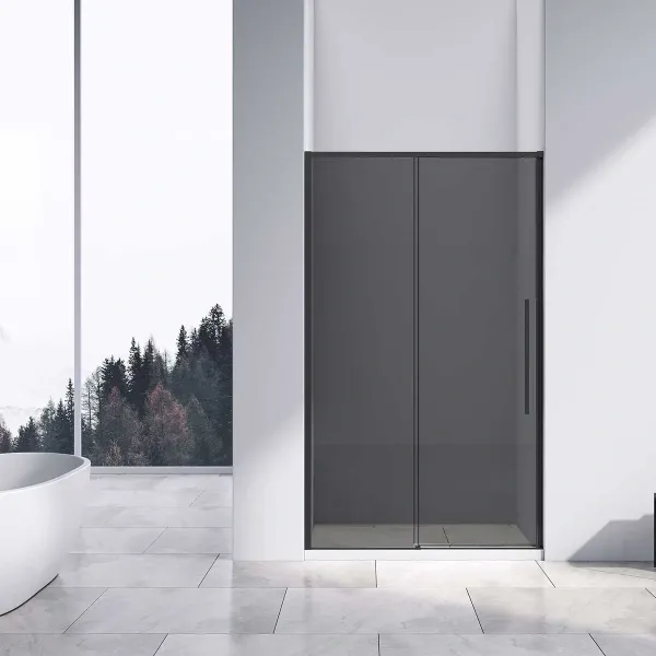 Душевая дверь Vincea Slim-N VDS-4SN110CGB 110 см, профиль черный матовый, стекло тонированное