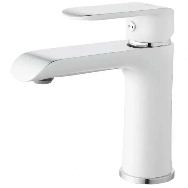 Смеситель для раковины Iddis CalIpso CALSB00i01, хром/белый