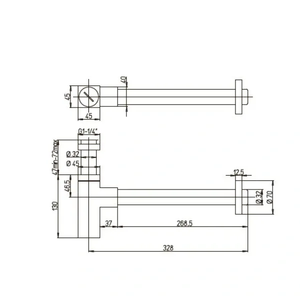 Сифон для раковины Paini Dax-R 84PZ849