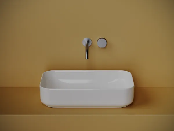 Раковина CeramicaNova Элемент CN5044 60,5x37,5 см, белый
