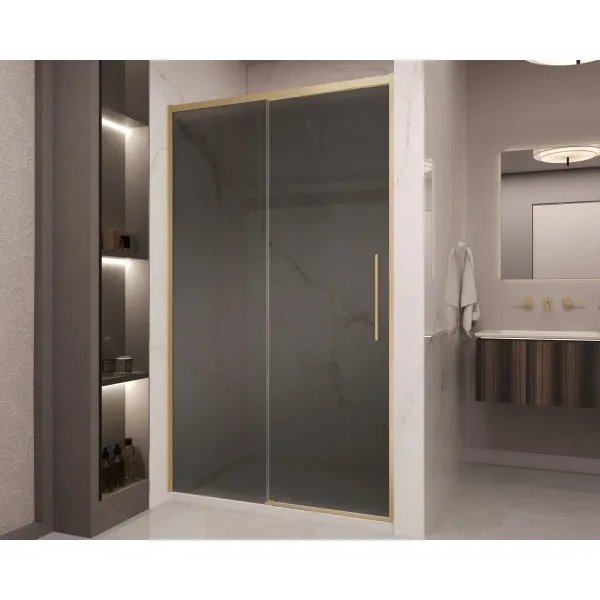 Душевая дверь Vincea Stella VDS-1ST120CGG 120 см, профиль золотой матовый, стекло тонированное
