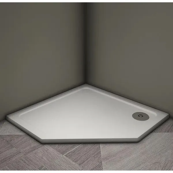 Душевой поддон из литьевого мрамора Veconi Tezeo Stone TZ12-90T-01-19C3 90x90 см