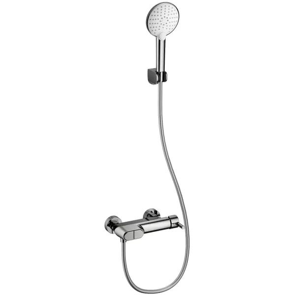 Смеситель для ванны Wonzon & Woghand Muse Corno WW-A30902-CR с душевым гарнитуром, хром