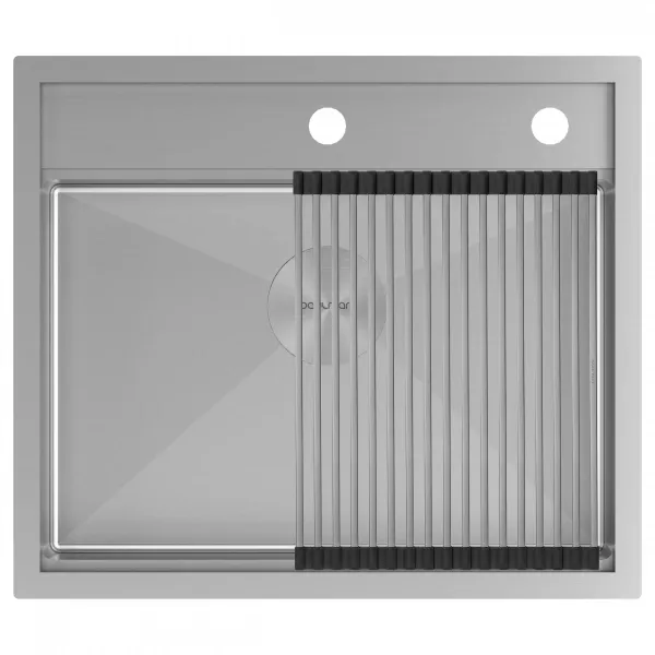 Кухонная мойка Paulmark Kroner-Step PM345951-BS 59x51 см, брашированная сталь