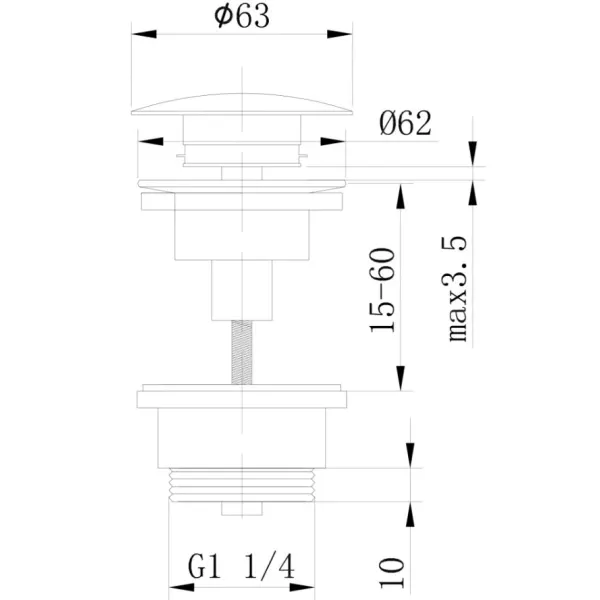 Донный клапан Abber AF0011G