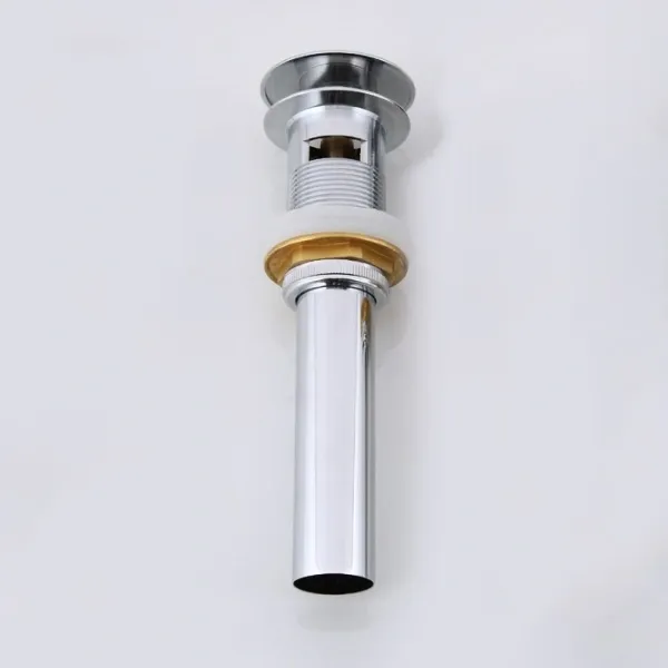 Донный клапан для раковины Frap F65-2 с переливом, хром