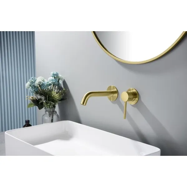 Смеситель для раковины скрытого монтажа Timo Saona 2372/17SM, золотой матовый