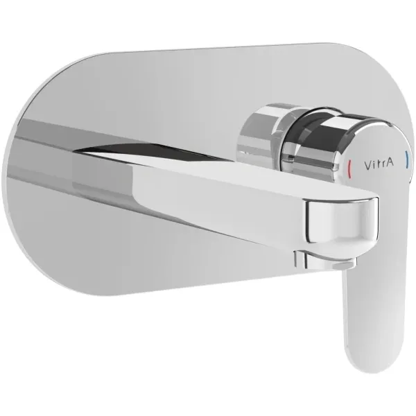 Смеситель для раковины скрытого монтажа Vitra Root Round A42721EXP, без донного клапана, хром