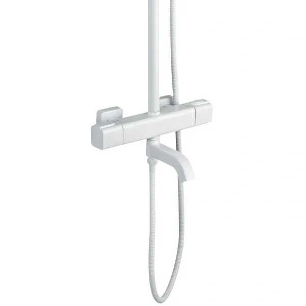 Душевая система Gappo G2491-8 280x185 мм, с термостатом, белый