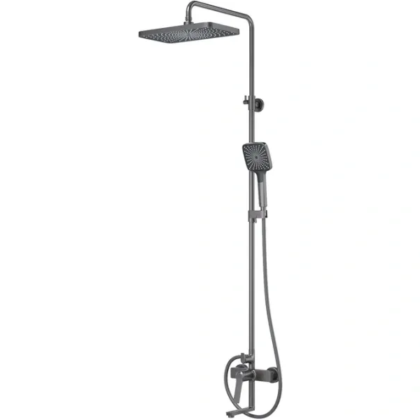Душевая система Iddis Parker PARGM3Fi06 340x190 мм, со смесителем, оружейная сталь