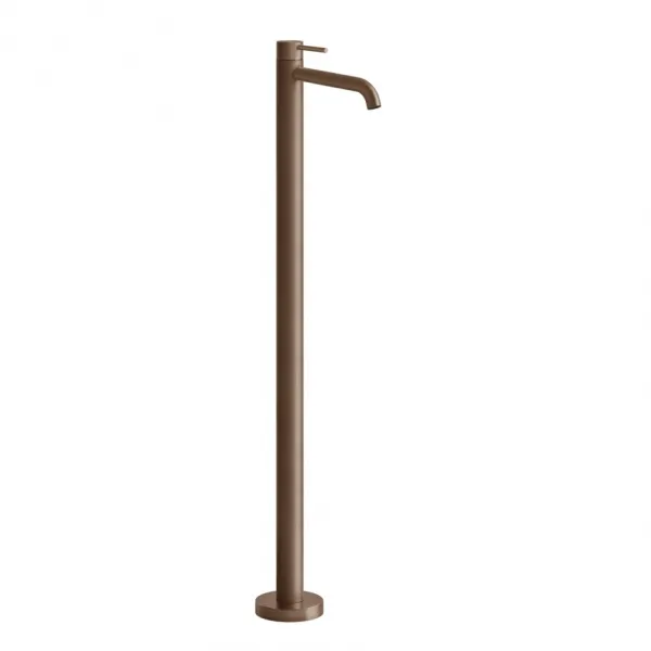 Смеситель напольный для раковины Gessi 316 Flessa, без донного клапана 54097#708, медь брашированная PVD