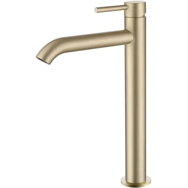 Смеситель для раковины-чаши Abber Wasser Kreis AF8111G, золотой матовый