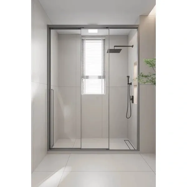 Душевая дверь Veconi Premium Prato PR3/R-100-01-GR-C4 100 см R, профиль графит матовый, стекло прозрачное