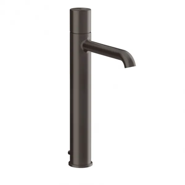 Смеситель для раковины-чаши Gessi Habito Unito с донным клапаном 70003#707, черный металл брашированный PVD