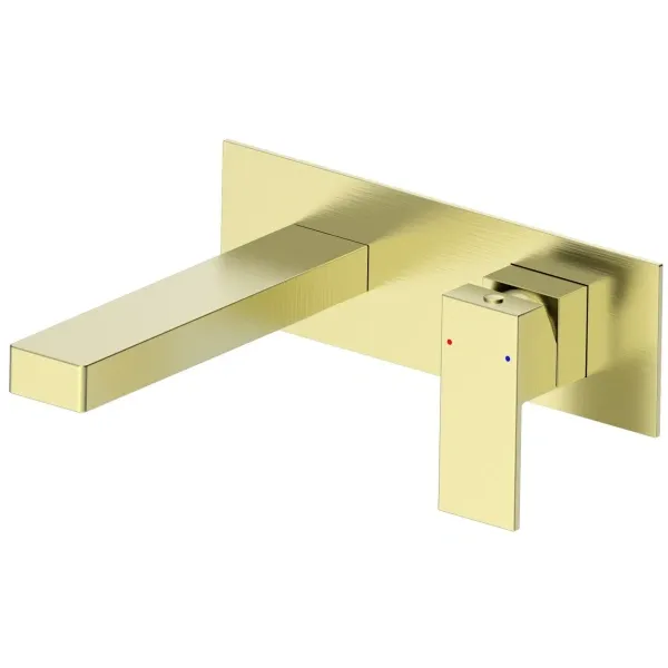 Смеситель для раковины скрытого монтажа Wonzon & Woghand Cube WW-88869016-BG, золотой матовый