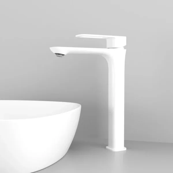 Смеситель для раковины-чаши Iddis Slide SLIWT01i01, белый матовый