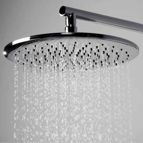 Душевой комплект скрытого монтажа для ванны с верхней душевой насадкой WasserKRAFT Berkel A174868 T, лейкой и изливом Thermo, хром