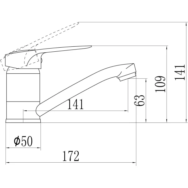 Смеситель для раковины Savol S-T4504-1
