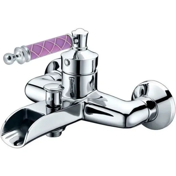Смеситель для ванны Boheme Vogue Murano 223-MR-V, хром/фиолетовый