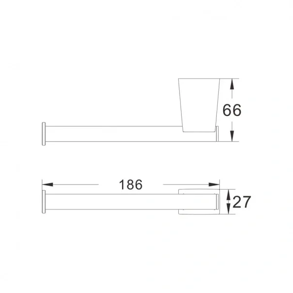 Держатель туалетной бумаги Shevanik SG5715C, белый матовый