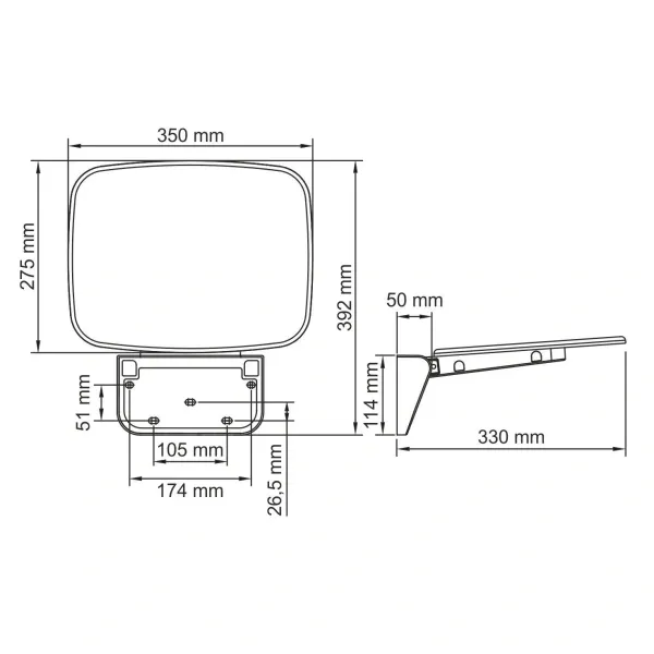 Сиденье для душа WasserKRAFT SS401