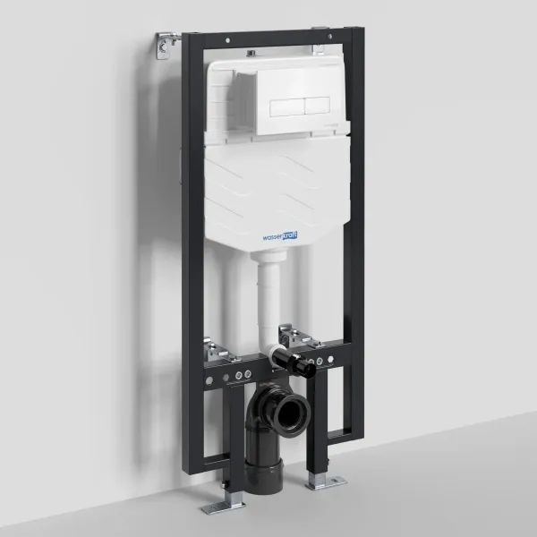 Инсталляция для унитаза WasserKRAFT Vils 56 56TLT.010.ME.WH03 с кнопкой смыва, белый