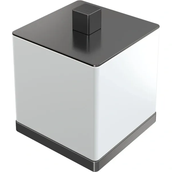 Баночка Boheme Qubic 10964-GM, оружейная сталь матовая