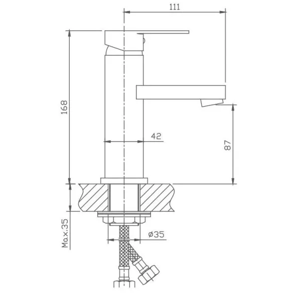 Смеситель для раковины Haiba HB1002
