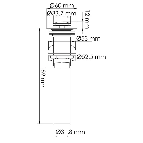 Донный клапан WasserKRAFT A253