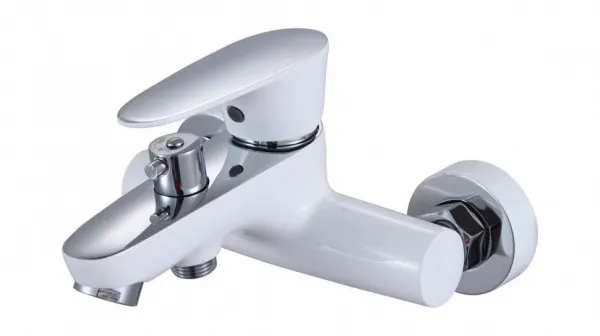 Смеситель для ванны с душем Vivi Felice 7040 B, белый хром