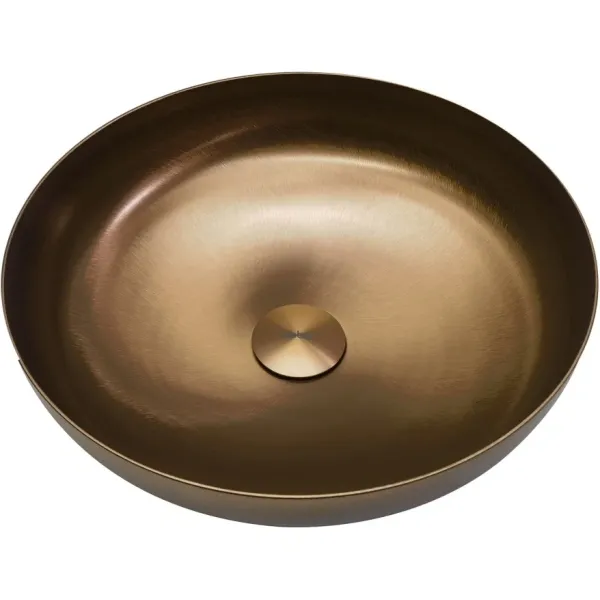 Раковина-чаша Abber Wasser Kreis AF2412MRG 35,9x35,9 см, накладная, розовое золото матовый