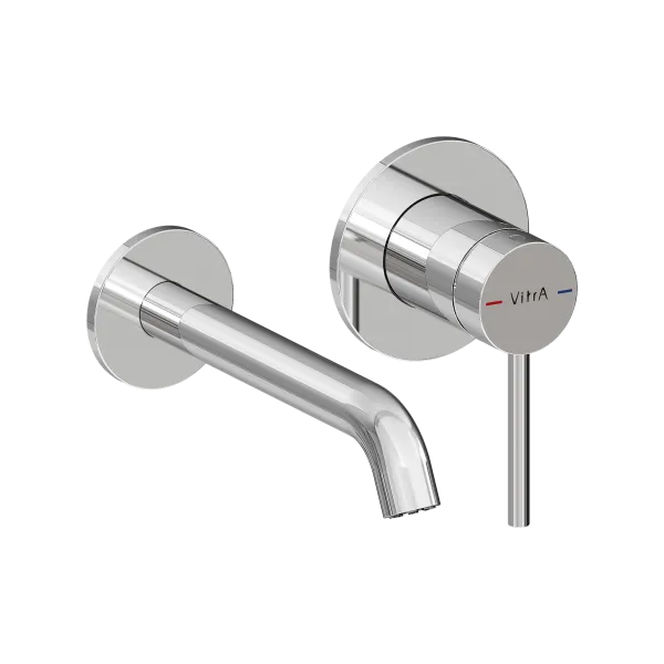 Смеситель для раковины скрытого монтажа Vitra Minimax Round A43537EXP, хром