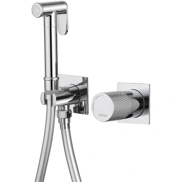 Гигиенический душ Abber Rund AF8725 CoolStart, со смесителем, хром