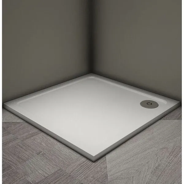 Душевой поддон из литьевого мрамора Veconi Tezeo Stone TZ08-80K-01-19C3 80x80 см