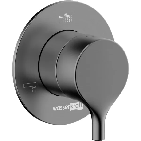 Переключатель на 3 положения WasserKRAFT Rhein 99DVR3GR, оружейная сталь